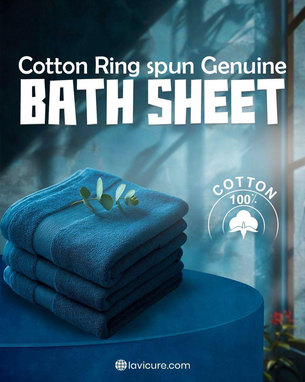 Cotton Ring spun Genuine Bath Sheet