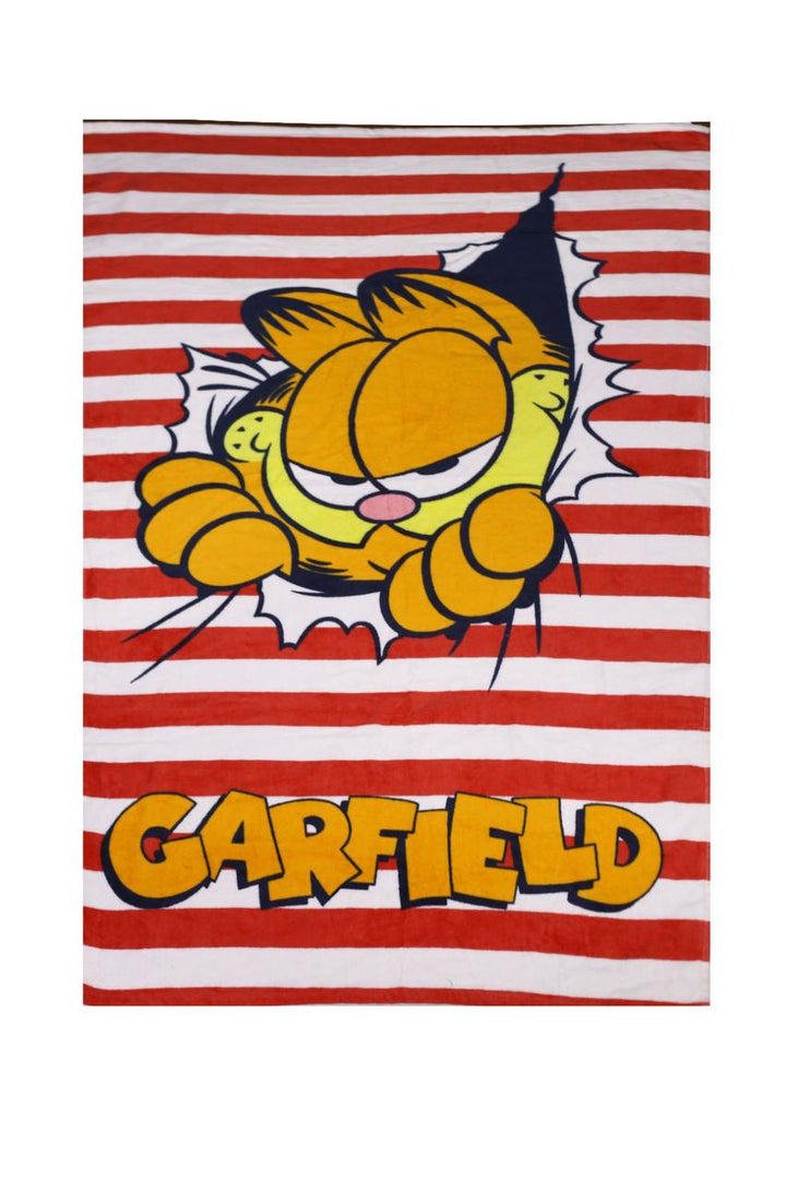 Garfield Striped Printed Beach Towel