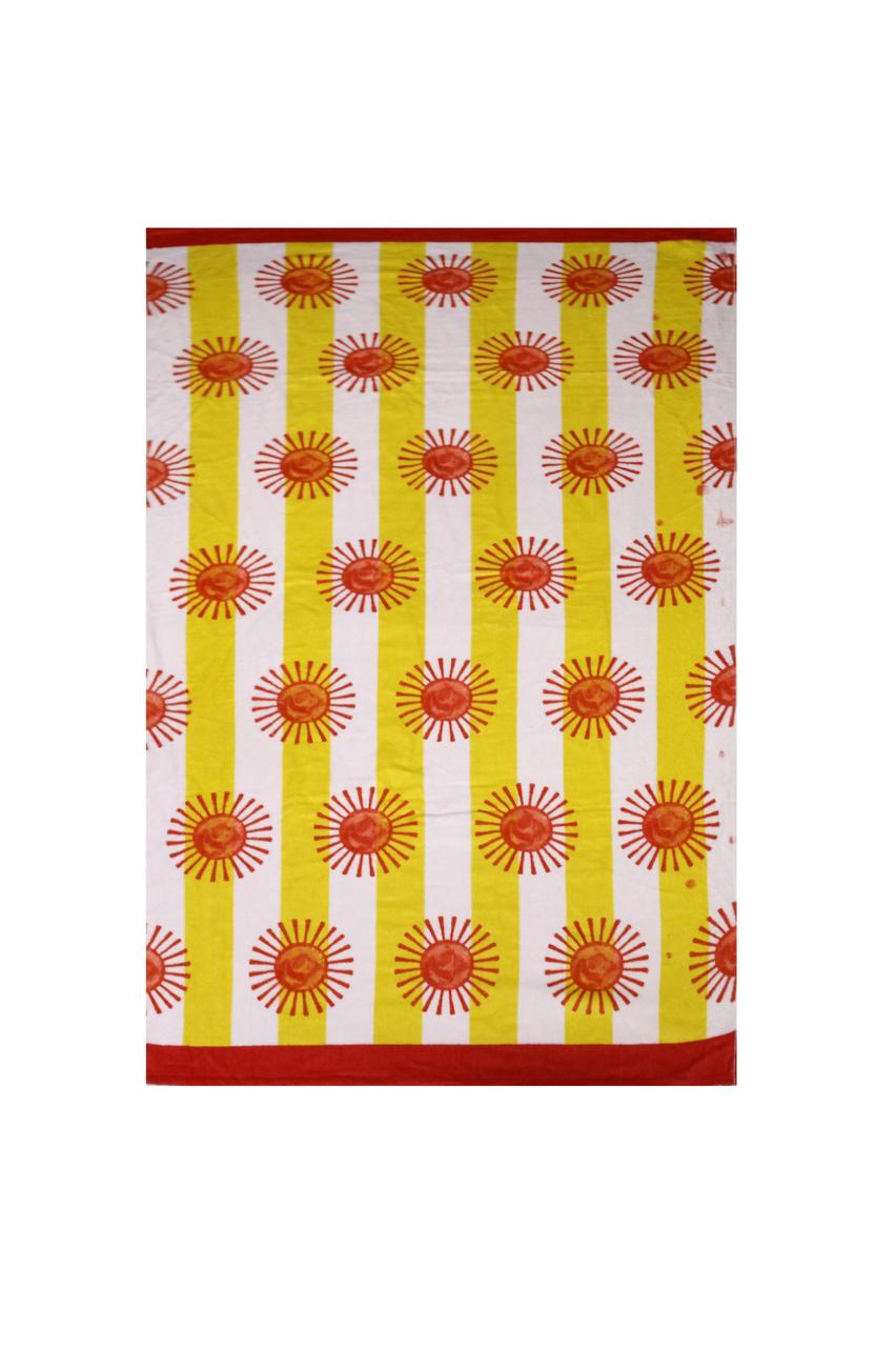 Sunshine Stripes Printed Beach Towel