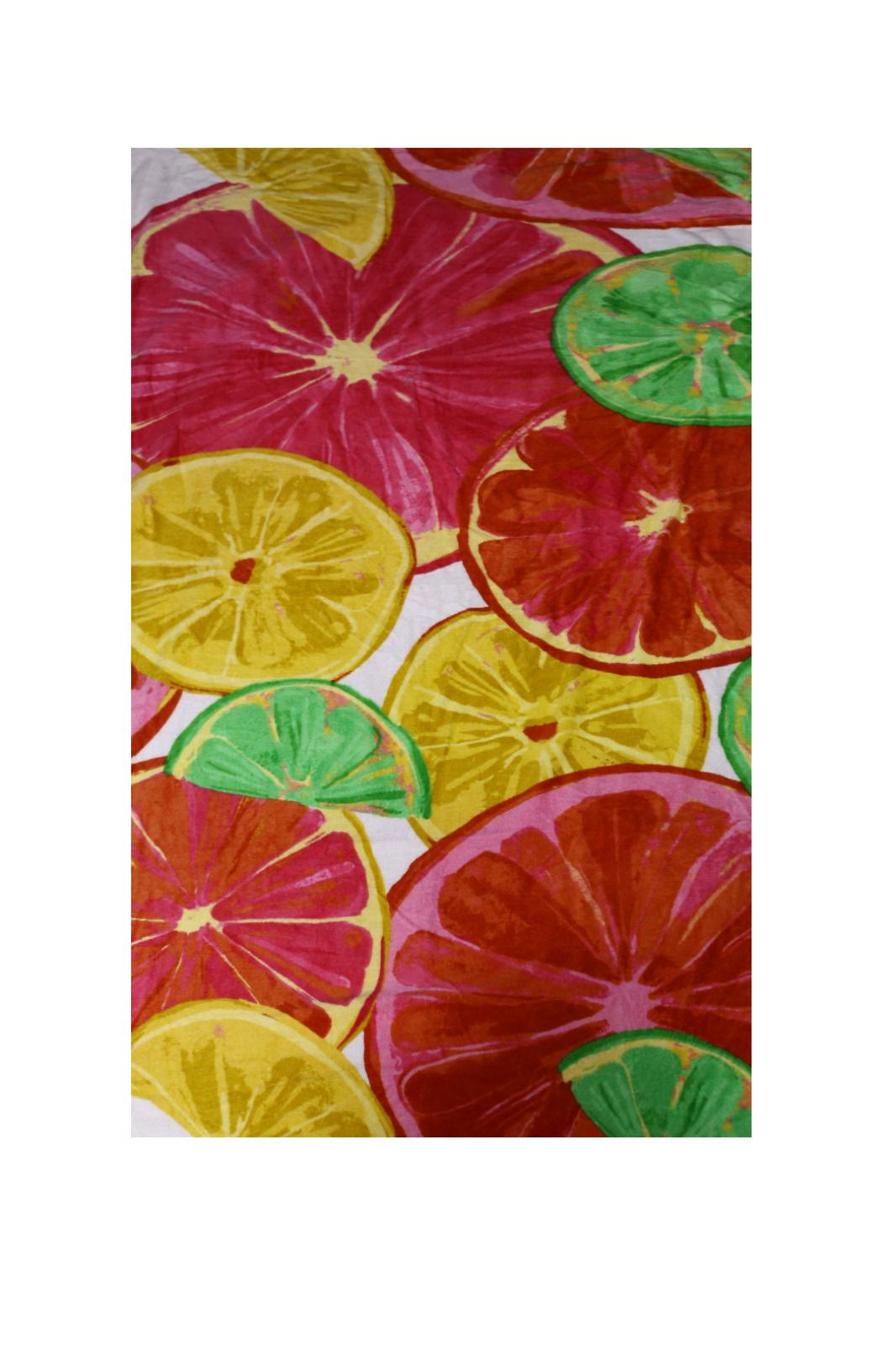 Citrus Splash Printed Beach Towel