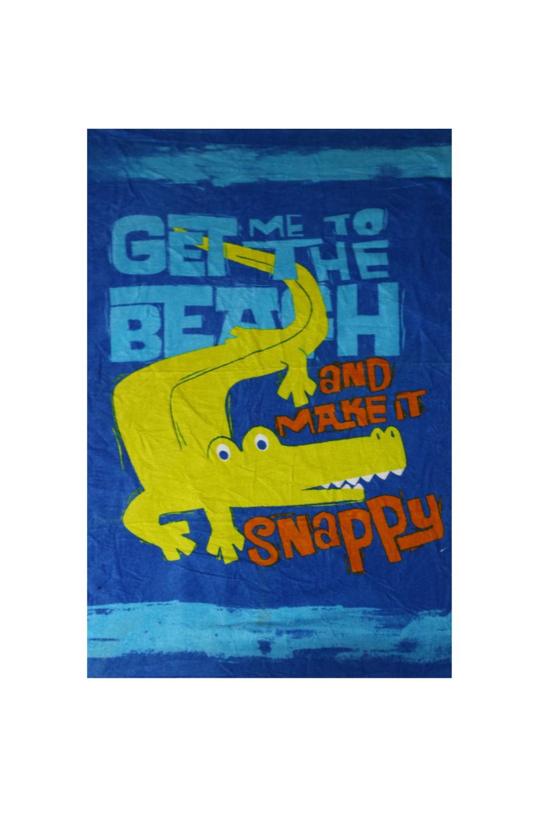Snappy Crocodile Printed Towel