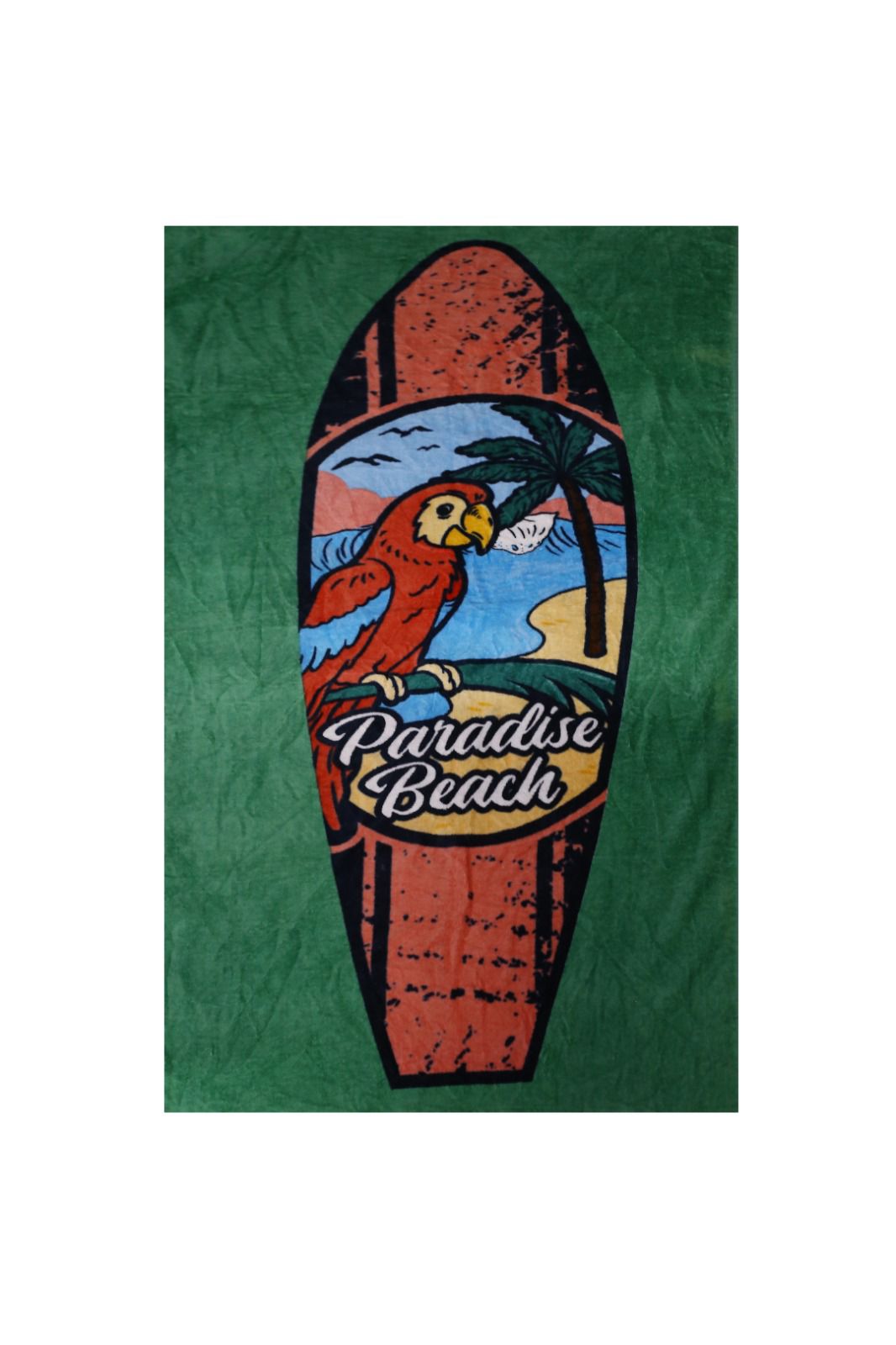 American Paradise Beach Parrot Towel
