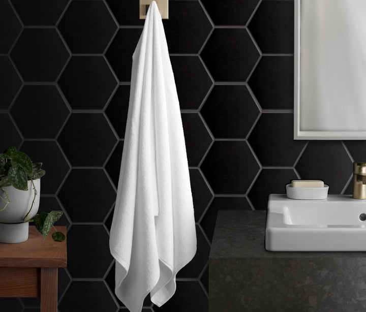 Classic White Cotton Premium Bath Towel