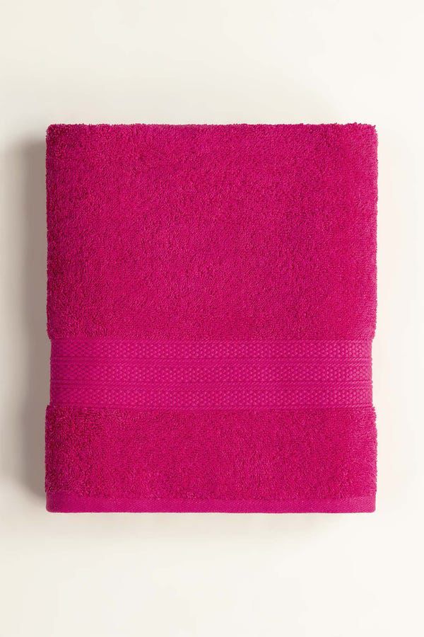 Luxury Fuchsia Turkish Cotton Premium Bath Towel
