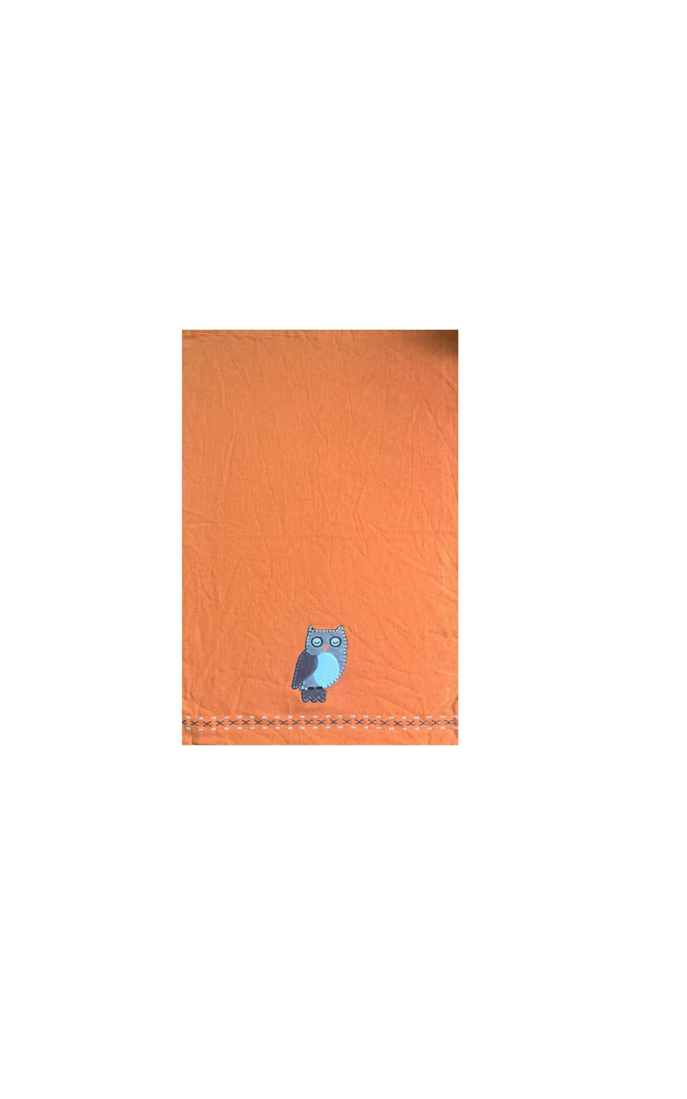 Owl Embroidery Kitchen Towel