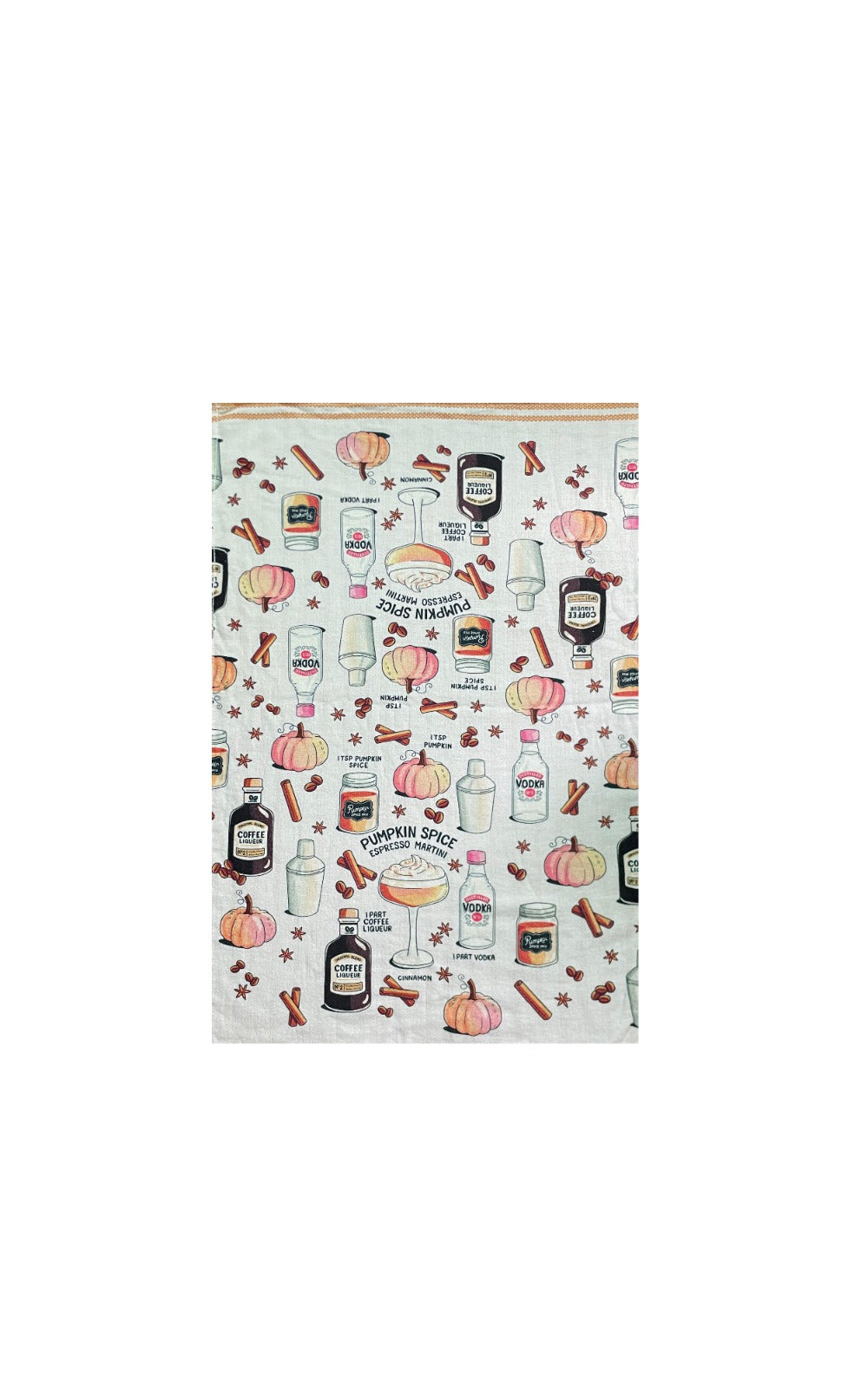 Autumn Sips Printed Kitchen Towel